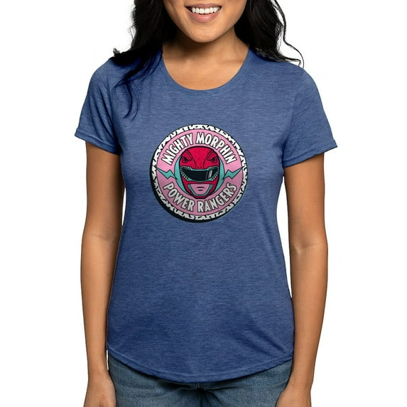 CafePress - Mighty Morphin Power Ranger Women's Deluxe T Shirt - Womens Tri-blend T-Shirt