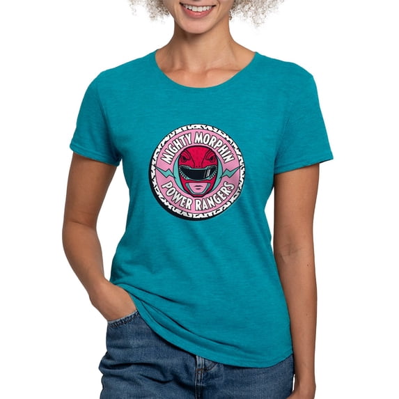CafePress - Mighty Morphin Power Ranger Women's Deluxe T Shirt - Womens Tri-blend T-Shirt