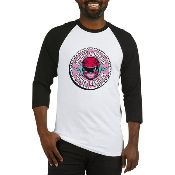 CafePress - Mighty Morphin Power Rangers - Cotton Baseball Jersey, 3/4 Raglan Sleeve Shirt
