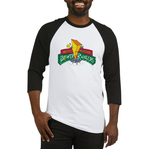 CafePress - Mighty Morphin Power Rangers - Cotton Baseball Jersey, 3/4 Raglan Sleeve Shirt