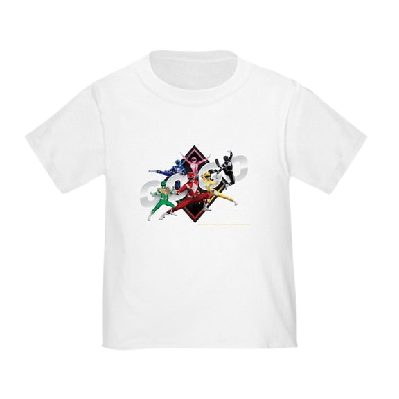 CafePress - Mighty Morphin Power Rangers Go Go Toddler T Shirt - Cute Toddler T-Shirt, 100% Cotton