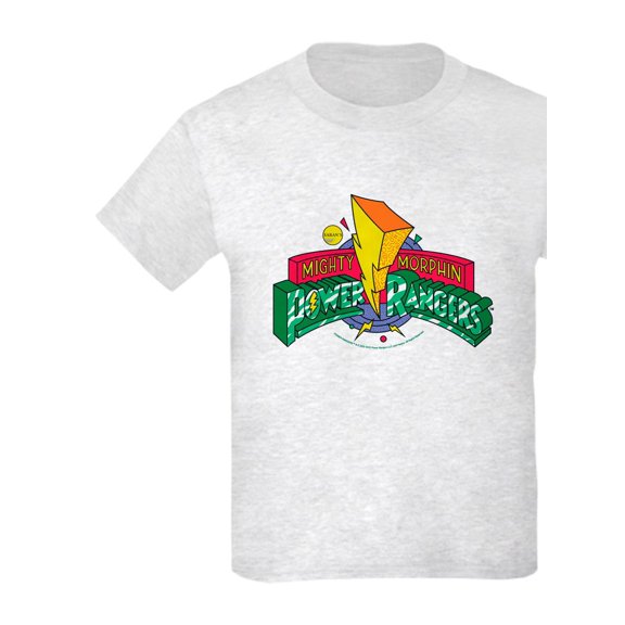 CafePress - Mighty Morphin Power Rangers Logo Kids T Shirt - Light T-Shirt Kids XS-XL