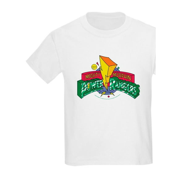 CafePress - Mighty Morphin Power Rangers Logo Kids T Shirt - Light T-Shirt Kids XS-XL