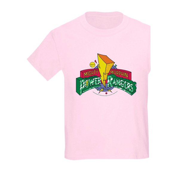 CafePress - Mighty Morphin Power Rangers Logo Kids T Shirt - Light T-Shirt Kids XS-XL