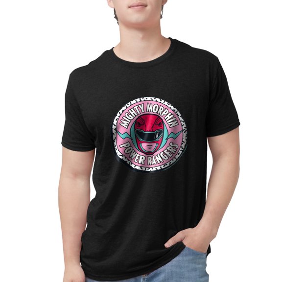 CafePress - Mighty Morphin Power Rangers Men's Deluxe T Shirt - Mens Tri-blend T-Shirt