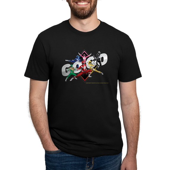 CafePress - Mighty Morphin Power Rangers Men's Deluxe T Shirt - Mens Tri-blend T-Shirt