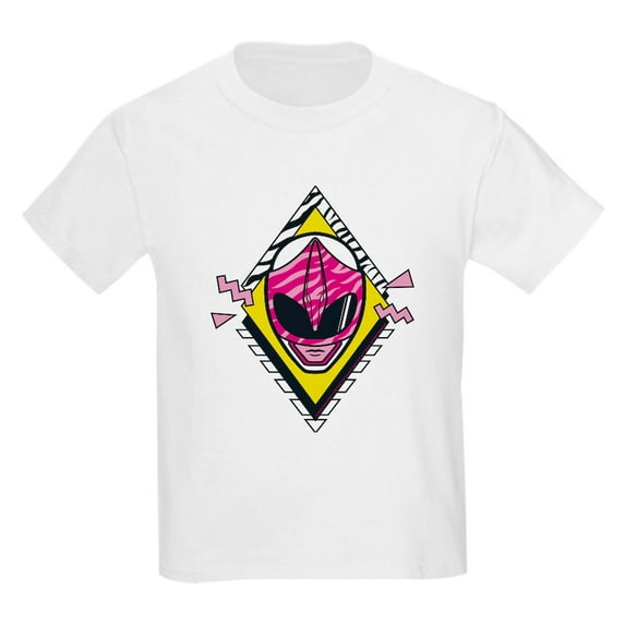 CafePress - Mighty Morphin Power Rangers Pink Ran Kids T Shirt - Light T-Shirt Kids XS-XL