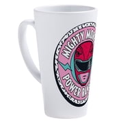 CafePress - Mighty Morphin Power Rangers Red R - 17 Oz White Ceramic Latte Mug
