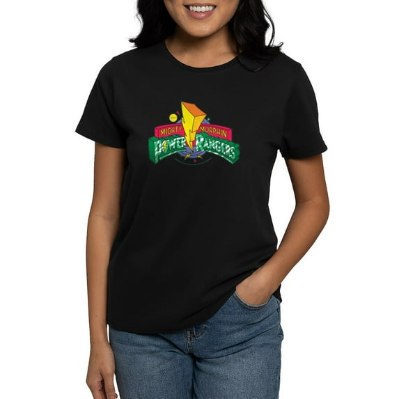 CafePress - Mighty Morphin Power Rangers Women's Value T Shirt - Women's Traditional Fit Dark T-Shirt