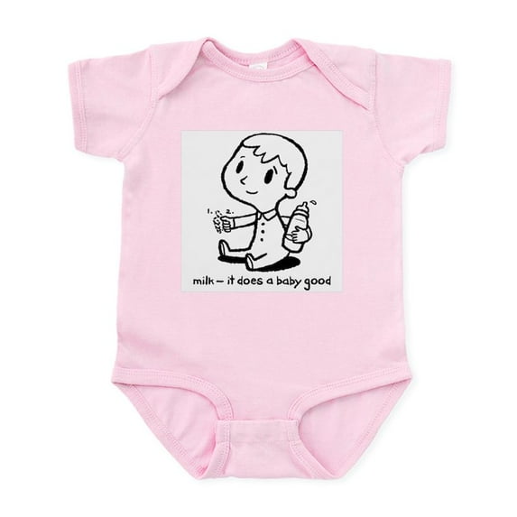 CafePress - Milk Does A Baby Good Infant Bodysuit - Baby Light Bodysuit, Size Newborn - 24 Months
