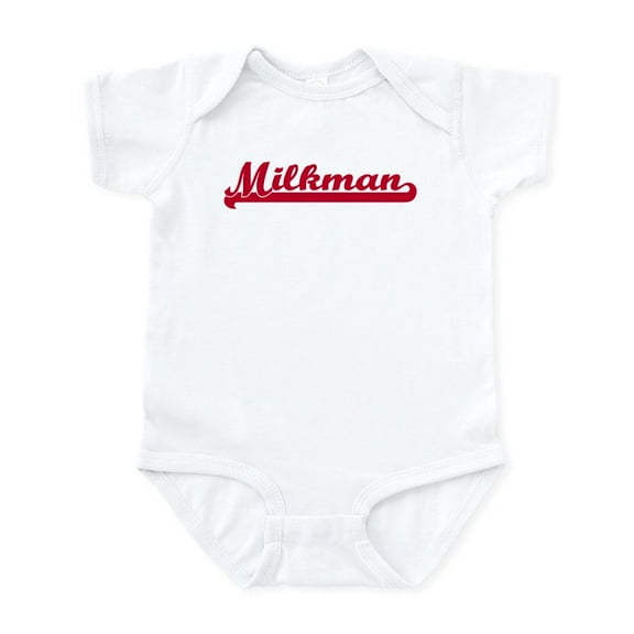 CafePress - Milkman (Sporty Red) Infant Bodysuit - Baby Light Bodysuit, Size Newborn - 24 Months