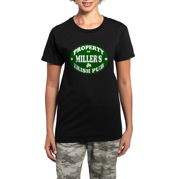 CafePress - Miller's Irish Pub Women's Dark Pajamas - Women's Short Sleeve Print T-Shirt and Pants Dark Cotton Pajama Set