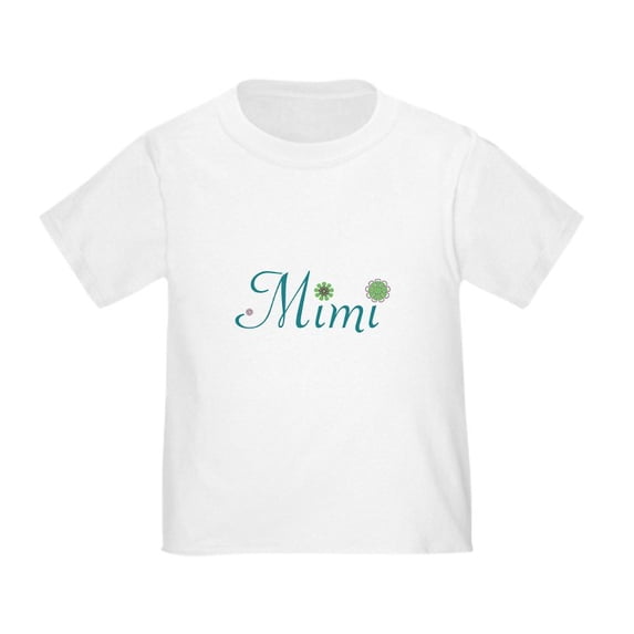 CafePress - Mimi Green Flowers Toddler T Shirt - Cute Toddler T-Shirt, 100% Cotton