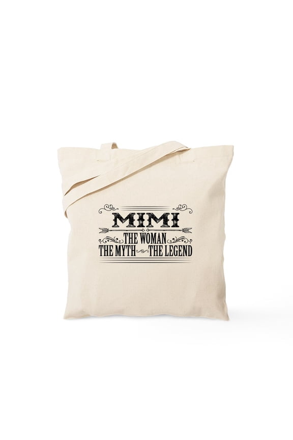 - Mimi The Legend... Tote Bag - Unisex Canvas Tote Bag, Beige, 1-Piece