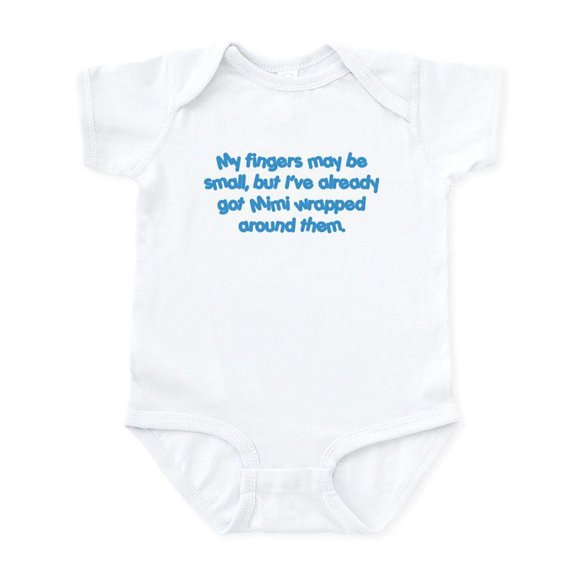 CafePress - Mimi's Wrapped (Blue) Infant Bodysuit - Baby Light Bodysuit, Size Newborn - 24 Months
