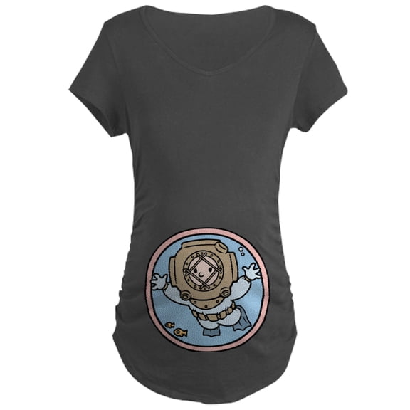 CafePress - Mini Diver Maternity Dark T Shirt - Maternity Dark T-Shirt