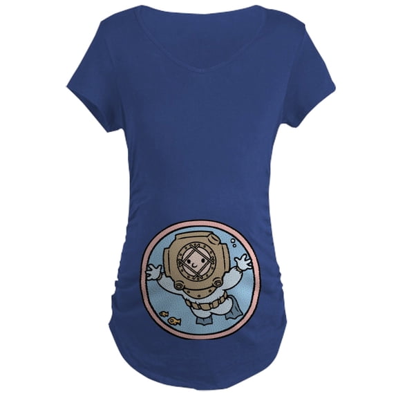 CafePress - Mini Diver Maternity Dark T Shirt - Maternity Dark T-Shirt