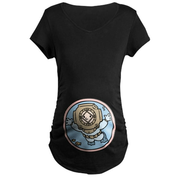 CafePress - Mini Diver Maternity Dark T Shirt - Maternity Dark T-Shirt
