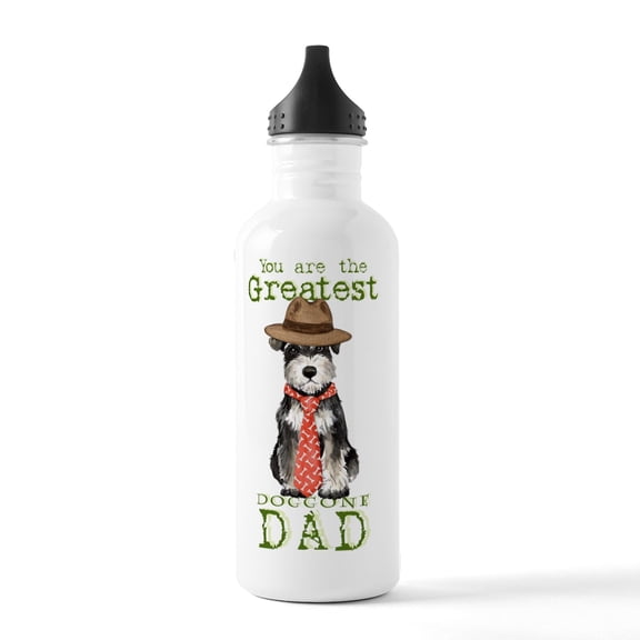 CafePress - Mini Sch Dad Card Stainless Water Bottle 1 - Stainless Steel Water Bottle, Sports Bottle, 1.0L