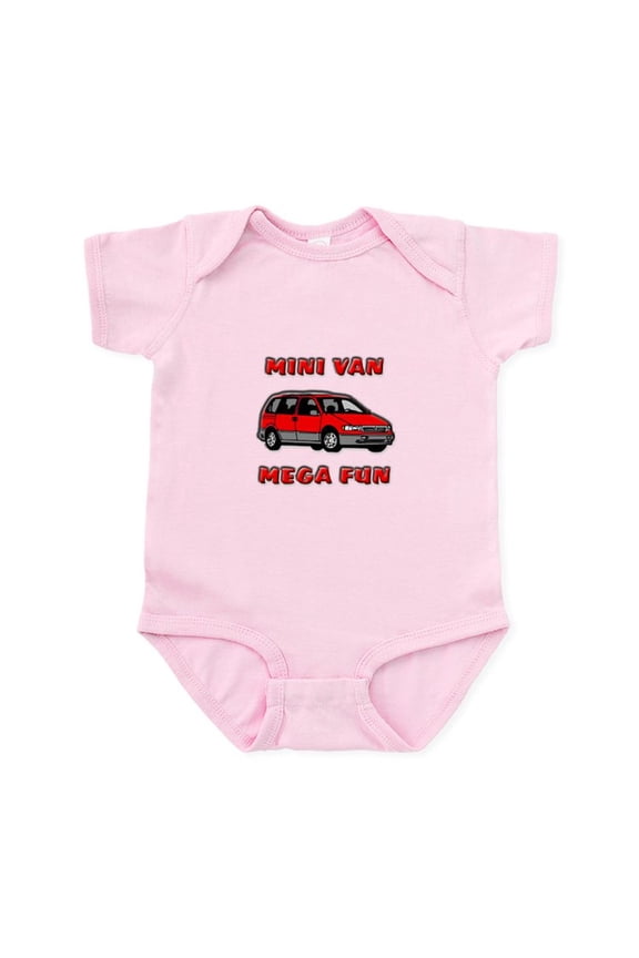 - Mini Van Mega Fun Infant Bodysuit - Baby Light Bodysuit, Size Newborn - 24 Months
