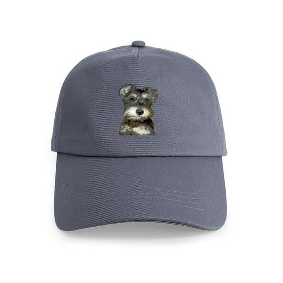 CafePress - Miniature Schnauzer Cap - Adjustable 100% Brushed Unisex Casual Cotton Baseball Cap, Beige, 1