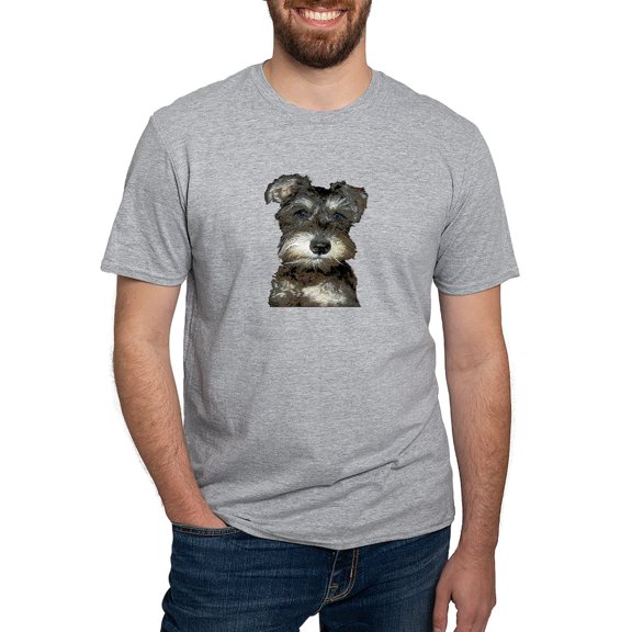 CafePress - Miniature Schnauzer Fitted T Shirt - Fitted T-Shirt, Vintage Fit Soft Cotton Tee