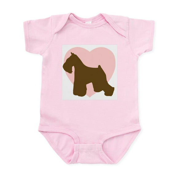 CafePress - Miniature Schnauzer Heart Infant Bodysuit - Baby Light Bodysuit, Size Newborn - 24 Months