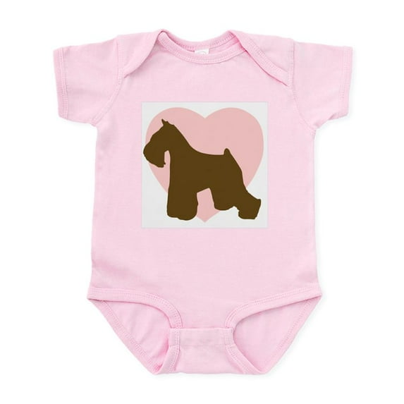 CafePress - Miniature Schnauzer Heart Infant Bodysuit - Baby Light Bodysuit, Size Newborn - 24 Months