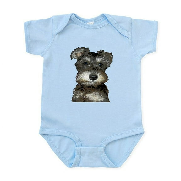 CafePress - Miniature Schnauzer Infant Bodysuit - Baby Light Bodysuit, Size Newborn - 24 Months
