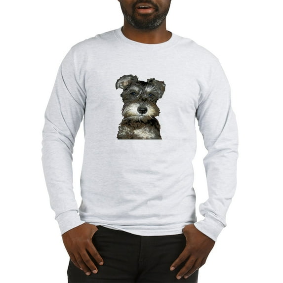 CafePress - Miniature Schnauzer Long Sleeve T Shirt - Unisex Cotton Long Sleeve T-Shirt