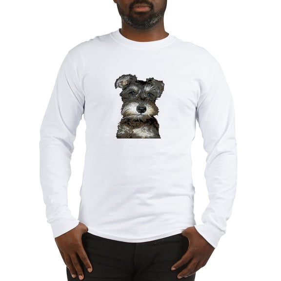 CafePress - Miniature Schnauzer Long Sleeve T Shirt - Unisex Cotton Long Sleeve T-Shirt