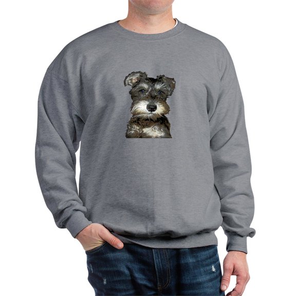 CafePress - Miniature Schnauzer Sweatshirt - Crew Neck Sweatshirt