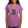 thumbnail image 1 of CafePress - Miniature Schnauzer Women's V Neck Dark T Shirt - Women's V-Neck Dark T-Shirt, 1 of 4