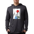 thumbnail image 1 of CafePress - Minimal Mountains Long Sleeve T Shirt - Mens Hooded Shirt, 1 of 3