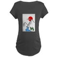 thumbnail image 1 of CafePress - Minimal Mountains Maternity T Shirt - Maternity Dark T-Shirt, 1 of 3