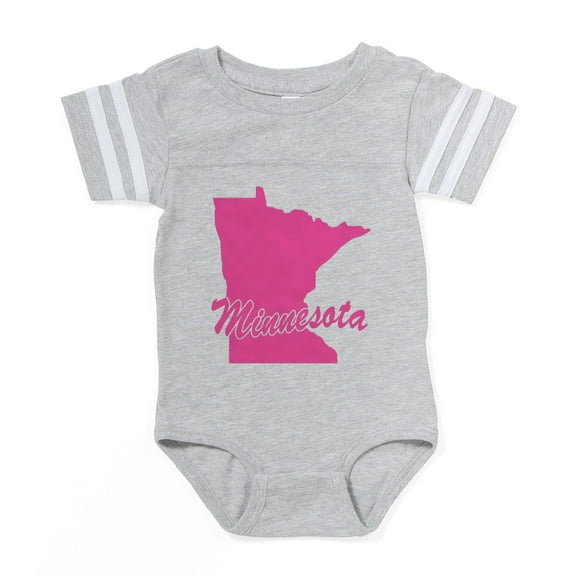 CafePress - Minnesota - Cute Infant Baby Football Bodysuit