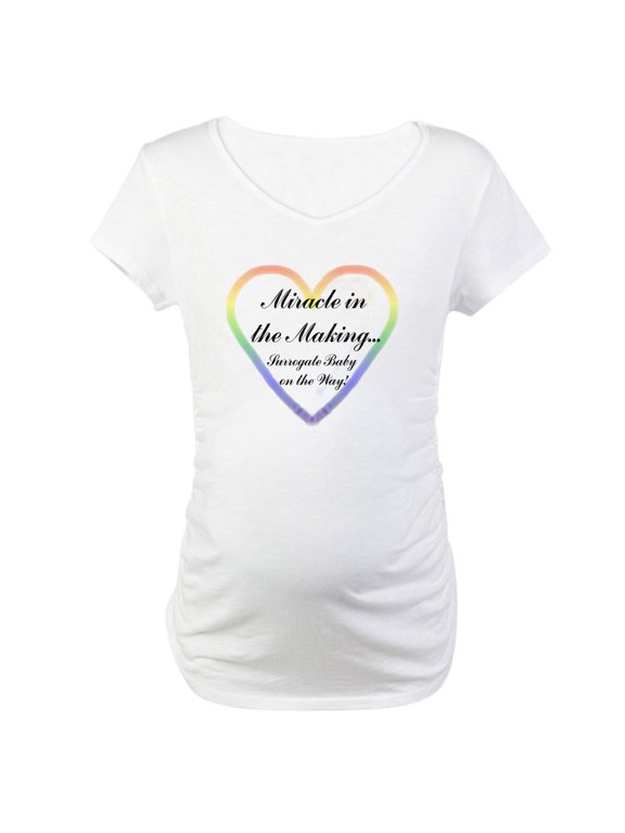 - Miraclemaking Maternity T Shirt - Cotton Maternity T-shirt, Cute & Funny Pregnancy Tee