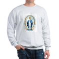 thumbnail image 1 of CafePress - Miraculous Medal Sweatshirt - Crew Neck Sweatshirt, 1 of 4