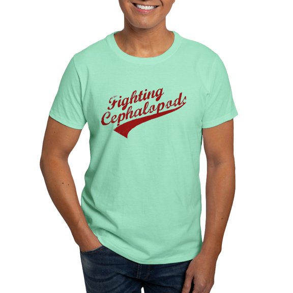 CafePress - Miskatonic Fighting Cephalopods Dark T Shirt - Men's Classic Graphic Cotton T-Shirt