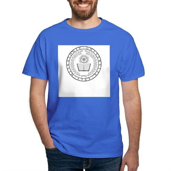 CafePress - Miskatonic_Seal_Shirt_01 (Light) T Shirt - Men's Classic Graphic Cotton T-Shirt