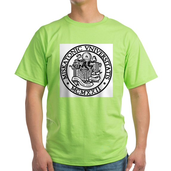 CafePress - Miskatonic University Light T Shirt - Light T-Shirt - CP