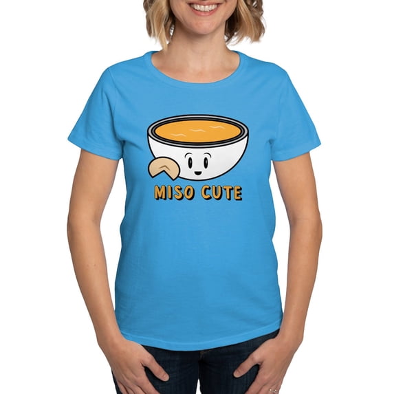 CafePress - Miso Cute Women's Classic T Shirt - Women's Traditional Fit Dark T-Shirt