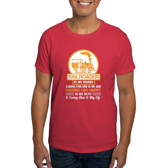 CafePress - Missing My Railroader T Shirt T Shirt - Men's Classic Graphic Cotton T-Shirt