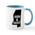 thumbnail image 1 of CafePress - Mississippi Born & Raised - 11 oz Ceramic Mug - Novelty Coffee Tea Cup, 1 of 4