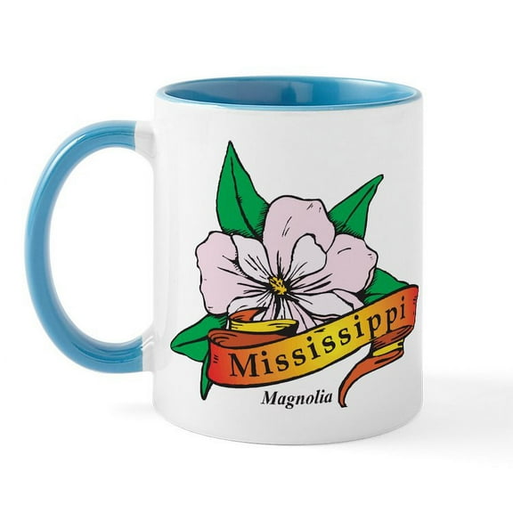CafePress - Mississippi Mug - 11 oz Ceramic Mug - Novelty Coffee Tea Cup