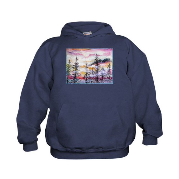 CafePress - Misty Mountains, Art, - Kids Hooded Sweatshirt, Classic Hoodie