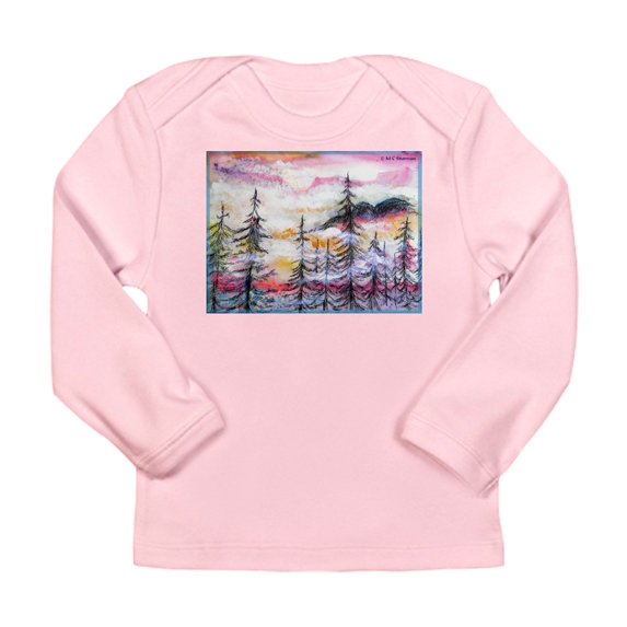 CafePress - Misty Mountains, Art, Long Sleeve Infant T Shirt - Long Sleeve Infant T-Shirt