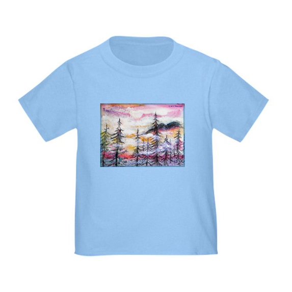 CafePress - Misty Mountains, Art, Toddler T Shirt - Cute Toddler T-Shirt, 100% Cotton