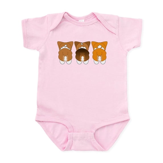 CafePress - Mix Pembroke Infant Bodysuit - Baby Light Bodysuit, Size Newborn - 24 Months