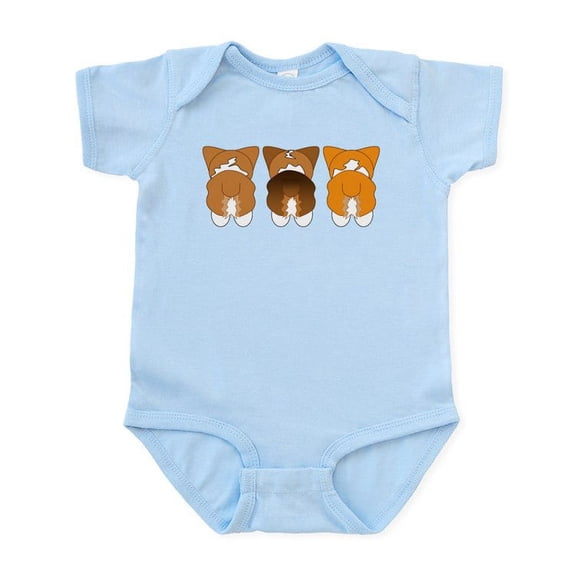 CafePress - Mix Pembroke Infant Bodysuit - Baby Light Bodysuit, Size Newborn - 24 Months